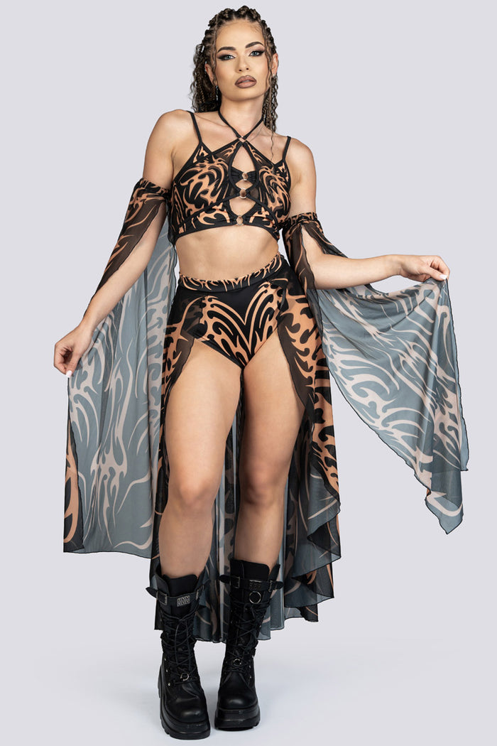 Untamed O Ring Cut Out Top Rave Wear
