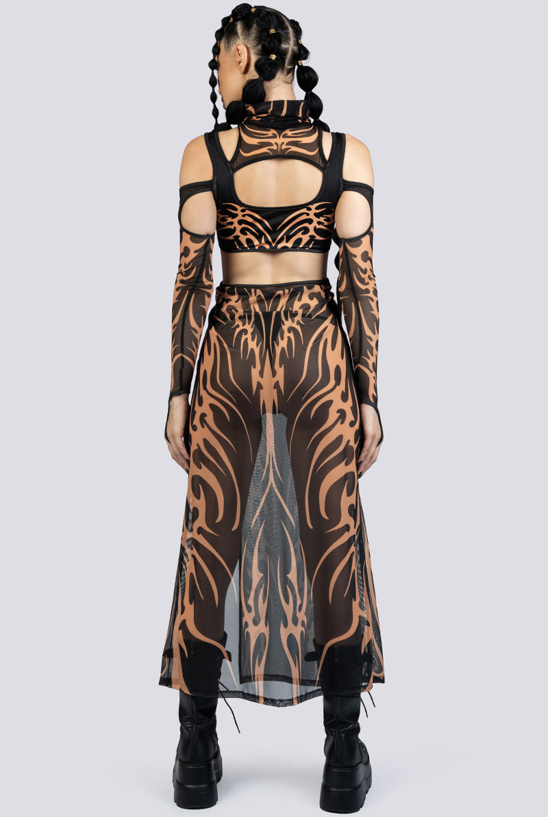 Untamed Slit Maxi Dress Rave Attire