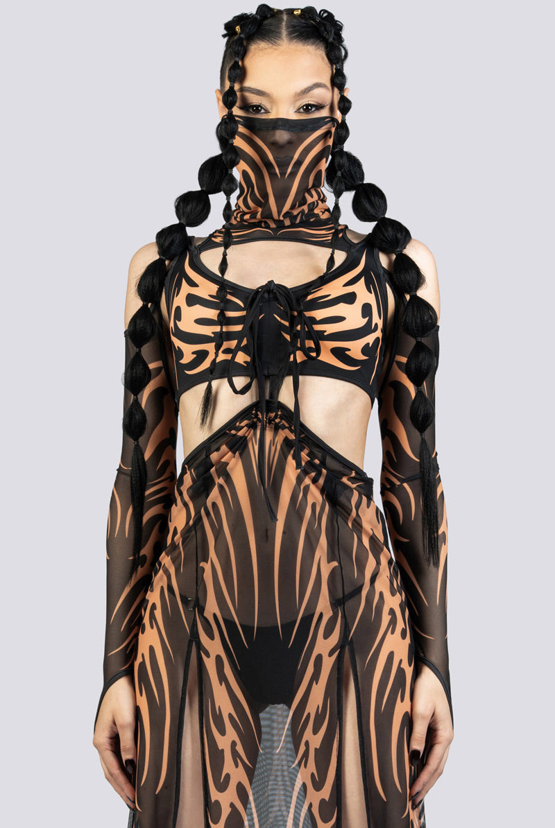 Untamed Slit Maxi Dress Rave Wear