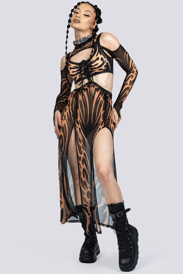 Untamed Slit Maxi Dress Rave Clothing