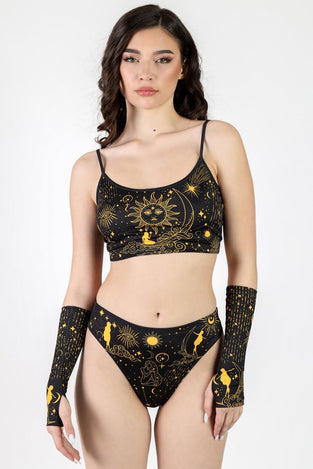Rave Outfit Venus Secrets Booty Shorts Set Front View
