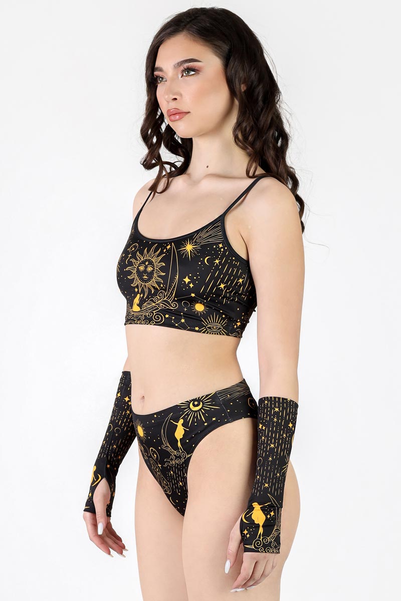 Venus Secrets Black Booty Goth Shorts for Rave | Devil Walking