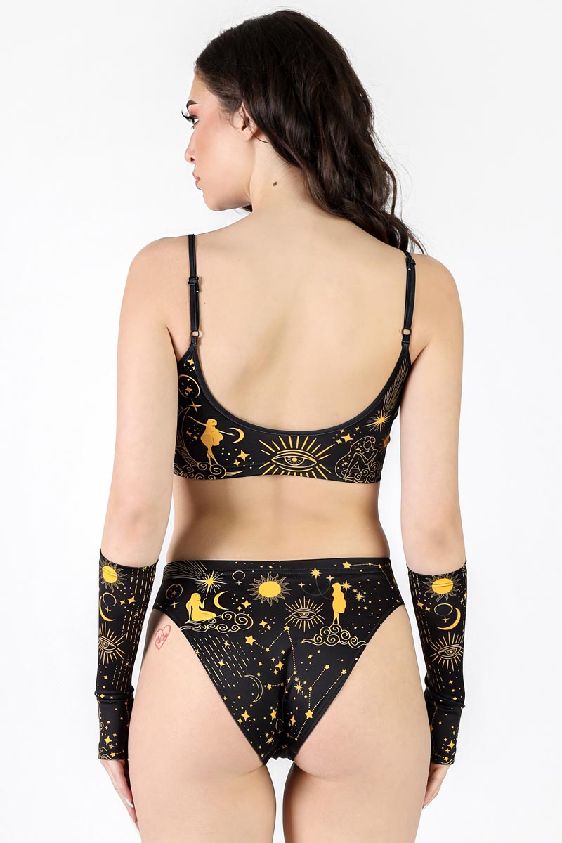 Venus Secrets Spaghetti Strap Crop Top Back View