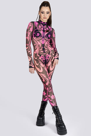 Rave Outfit Victorian Ritual Mesh Costume