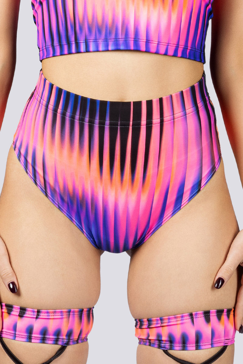 Violet Dusk Booty Shorts Close View