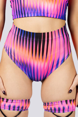 Violet Dusk Booty Shorts Close View