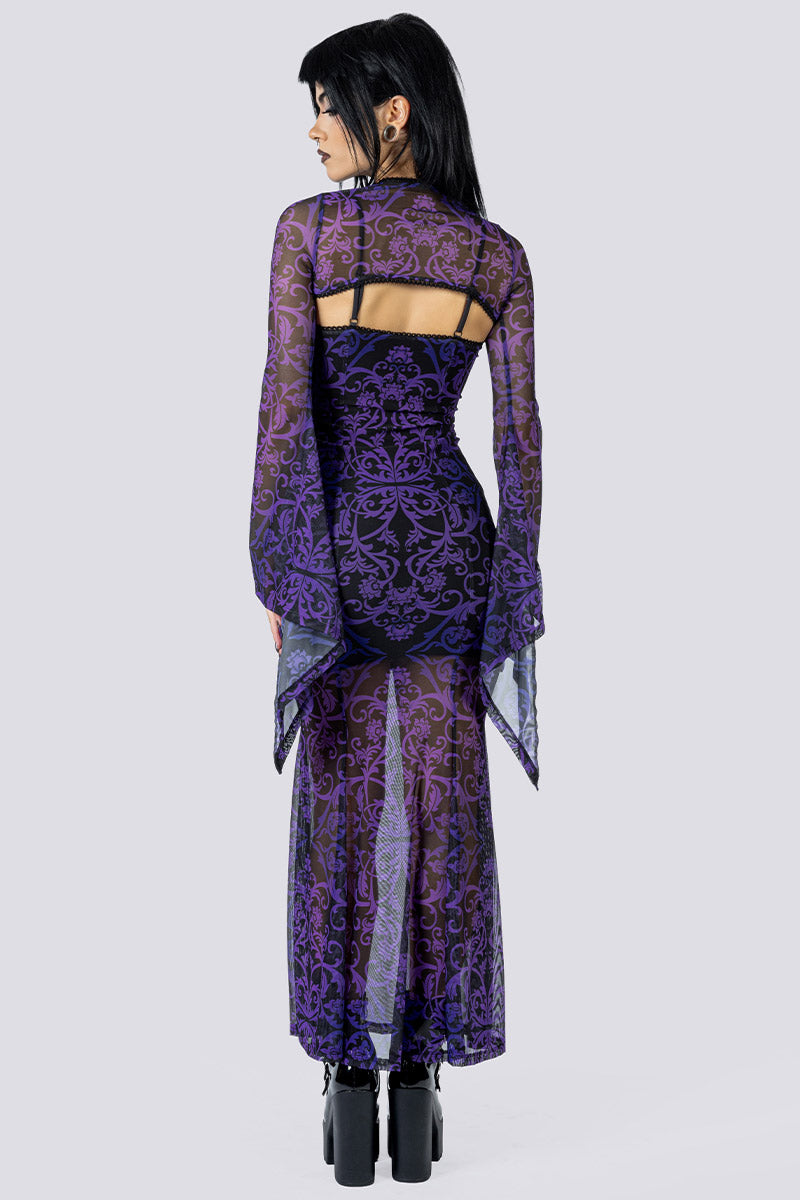 Violet Victorian Mesh Maxi Dress | DevilWalking Violet Victorian Mesh Maxi Dress | DevilWalking