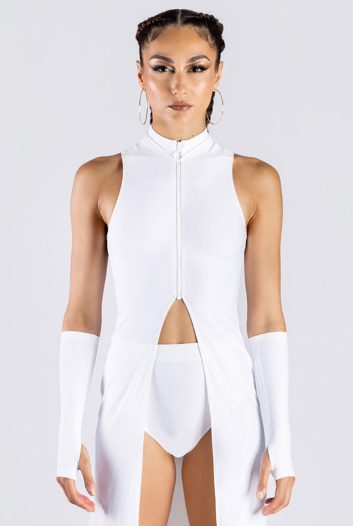 All White Cut Out Maxi Dress for Party