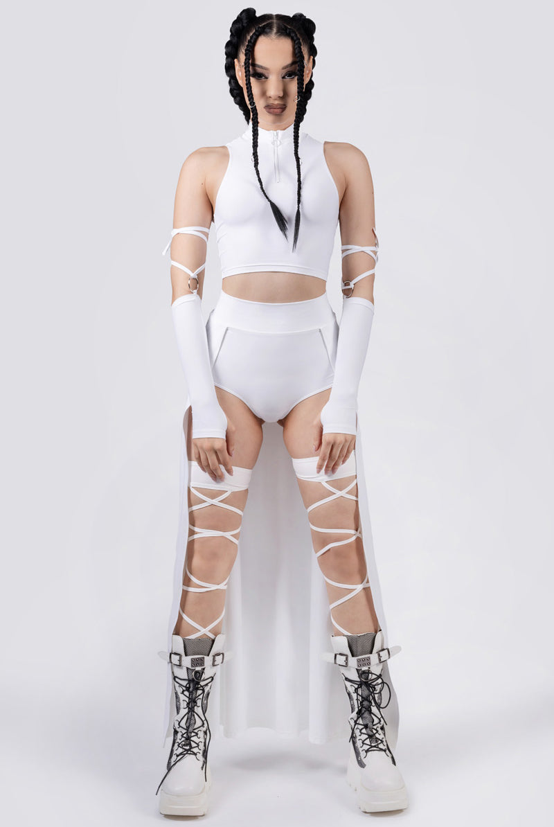 white-half-zip-crop-top-front-view