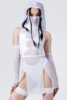 Rave Outfit White Rave Set Close Front View