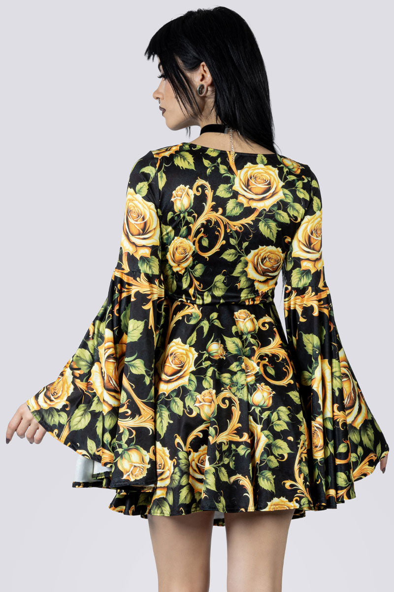 Wicked Baroque Front Tie Knot Dress Back Goth Fashion
