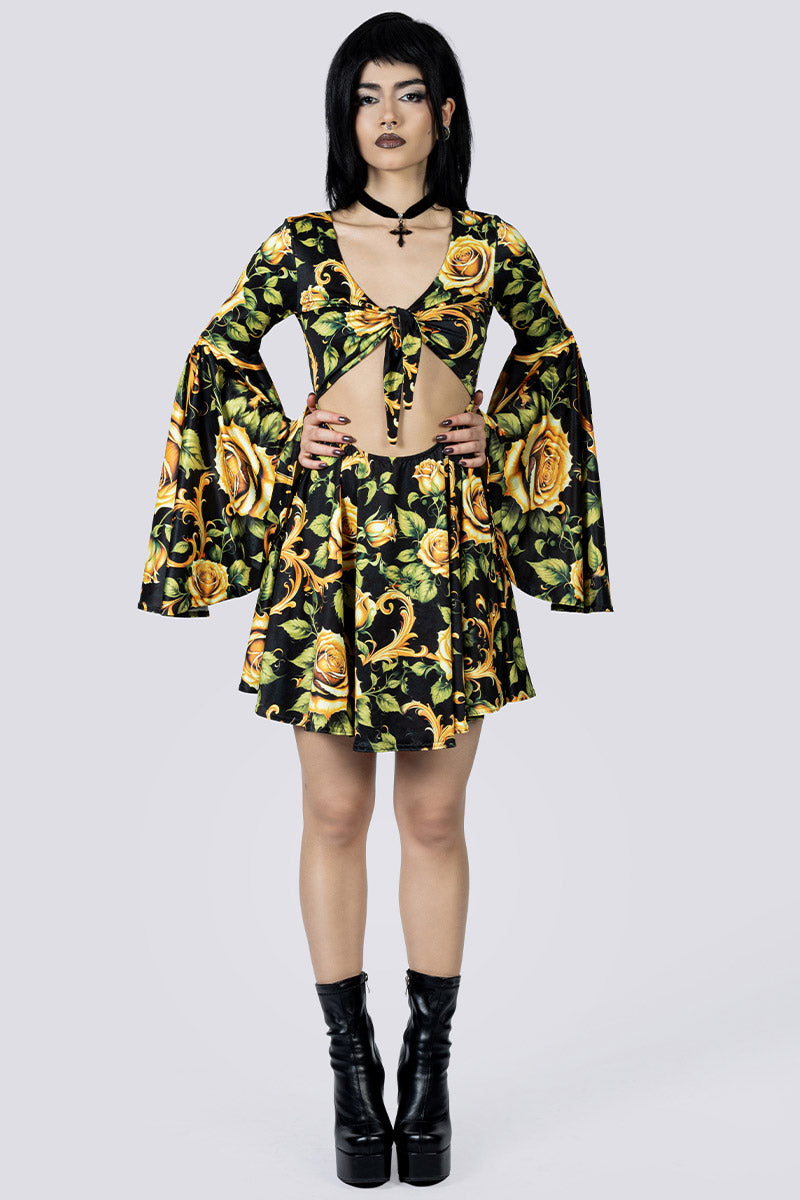 Wicked Baroque Front Tie Knot Dress Front Gothic Outfits