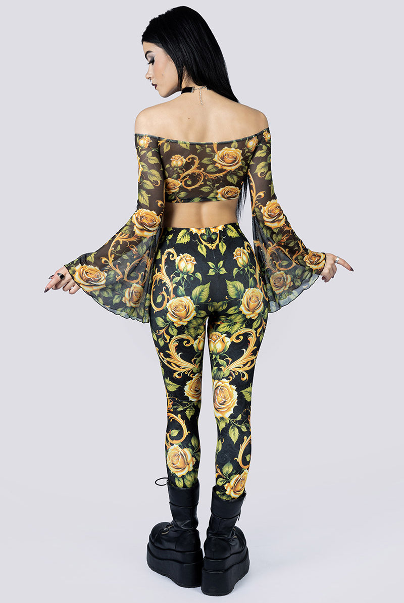 Wicked Baroque Leggings Back Gothic Outfits