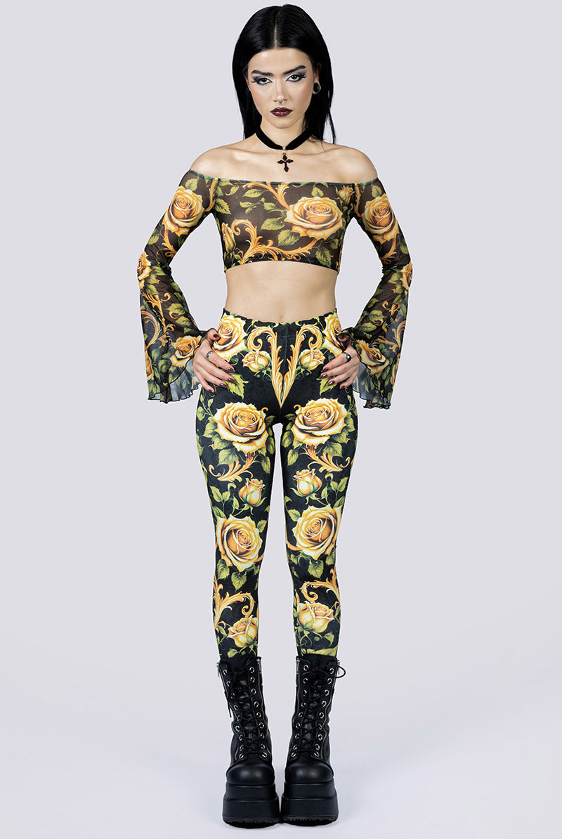 Wicked Baroque Leggings Set Front Gothic Outfits