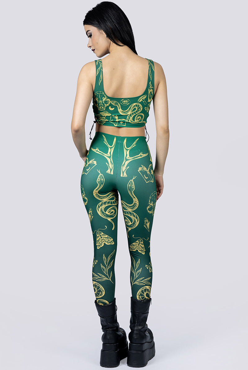 Wicked Witch Leggings Back Gothic Clothes
