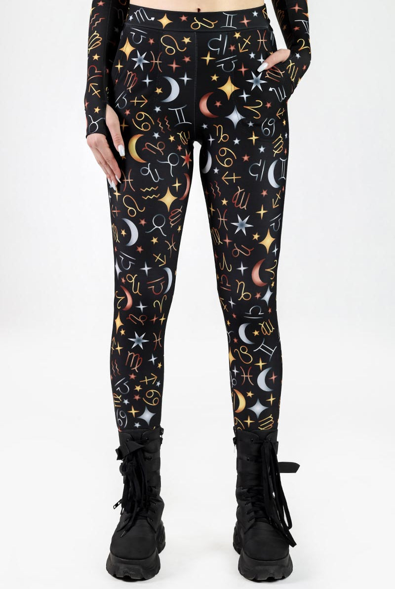 Zodiac Gems Cuffed Pants Close View