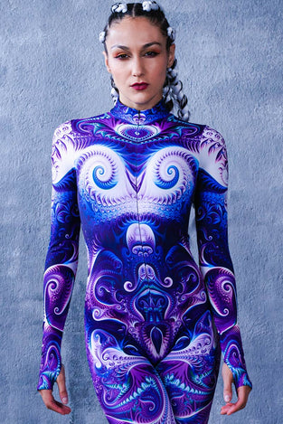 Rave Outfit Amethyst Costume Close View