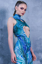 Rave Outfit Astral Projection Cut Out Catsuit Side View