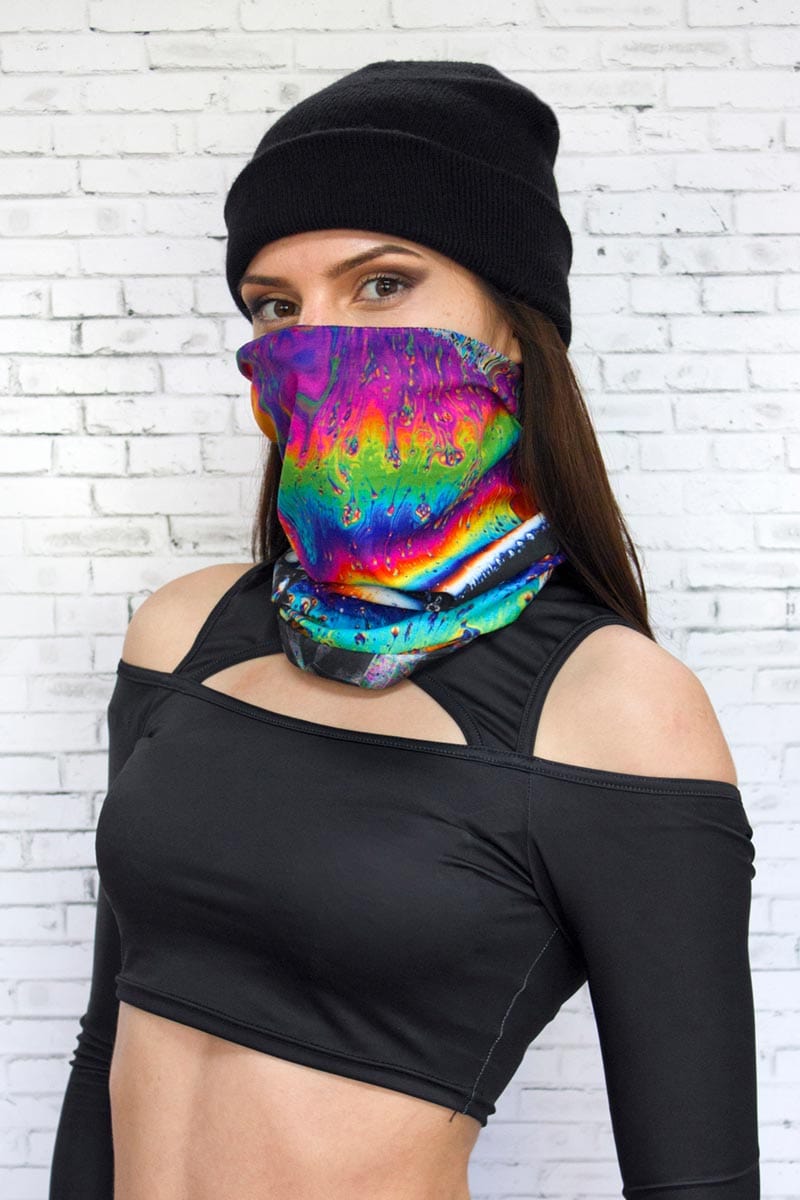 Psy Realm Neck Gaiter Left View