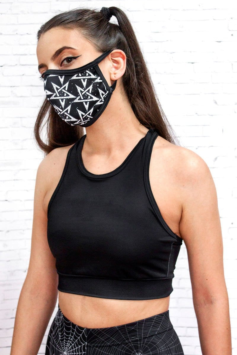 Pentagram Face Mask Side View