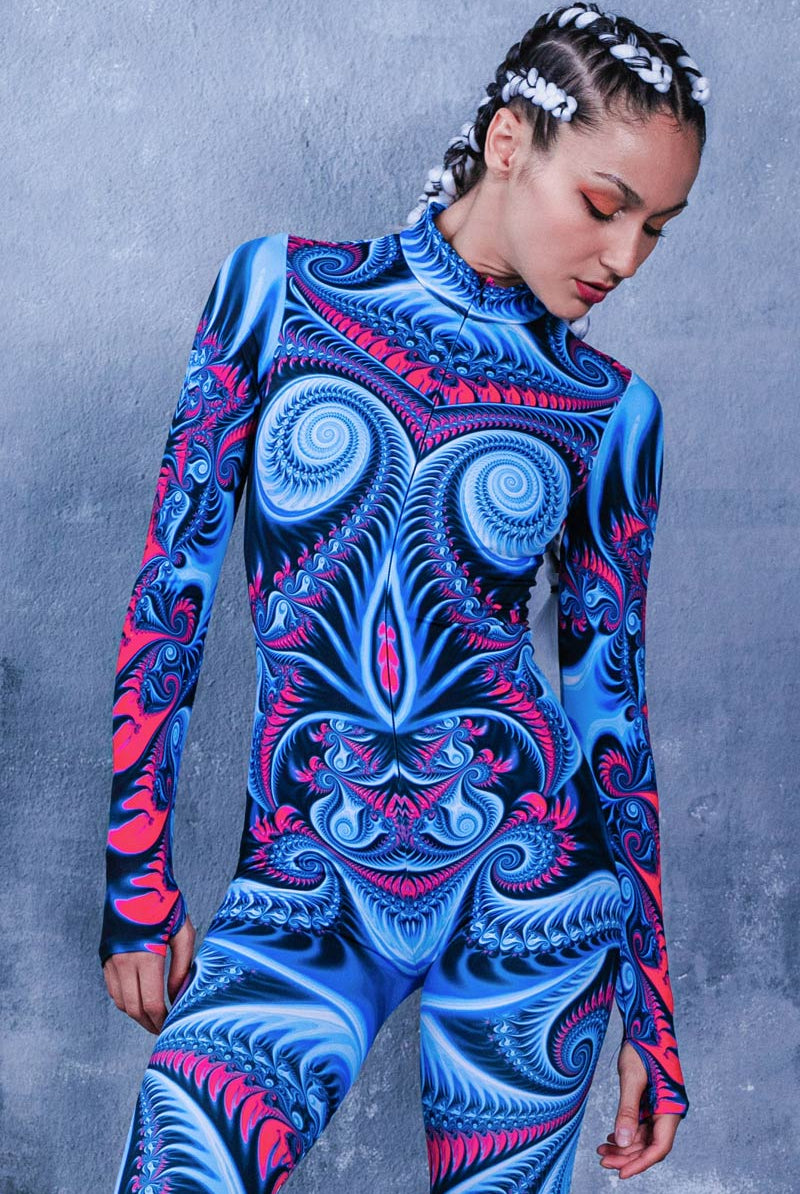 Blue Goddess Costume Close View