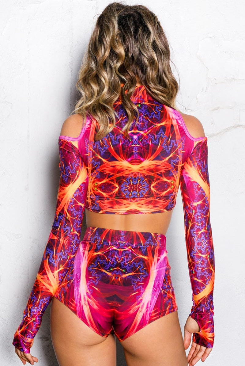 Supernova Booty Shorts Set Back View