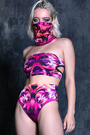 Burning Flower Rave 2 Piece Set Front View