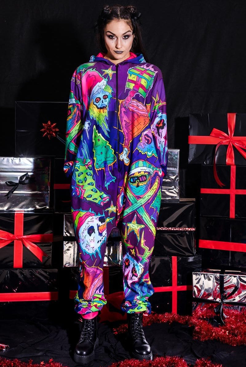 Christmas Bandit Squad Onesie Front View