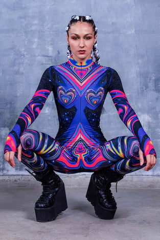 Rave Outfit Cosmic Love Costume Close View
