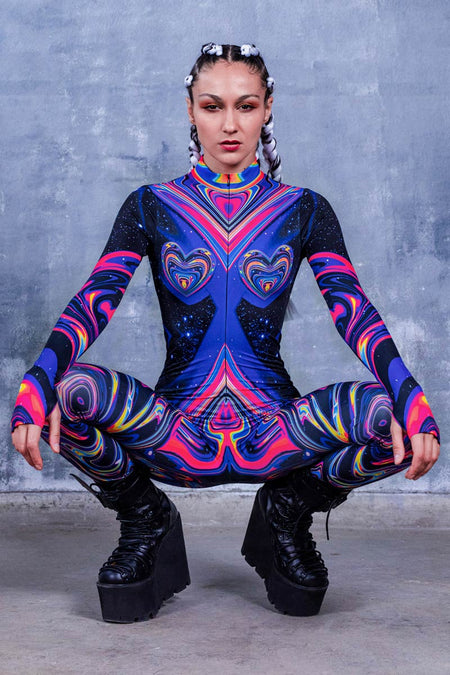 Rave Outfit Cosmic Love Costume Close View