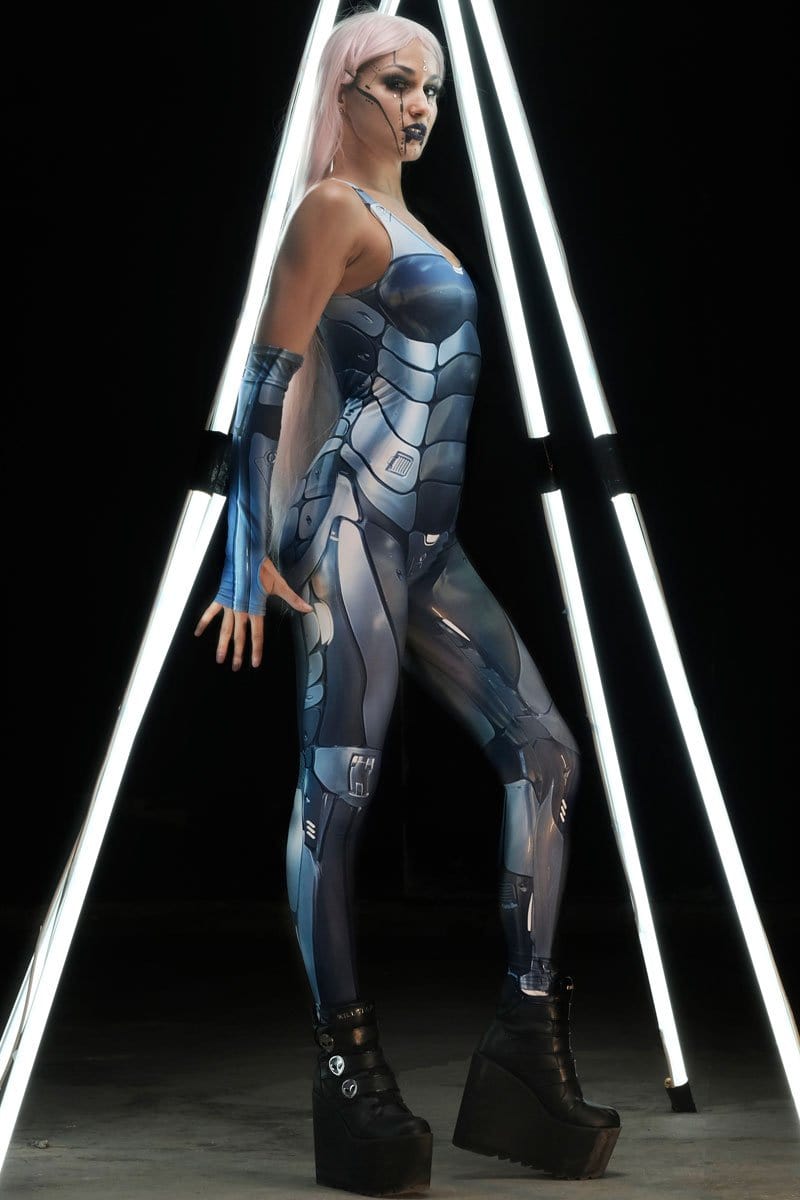 Miss Cyber Sleeveless Costume SIde View