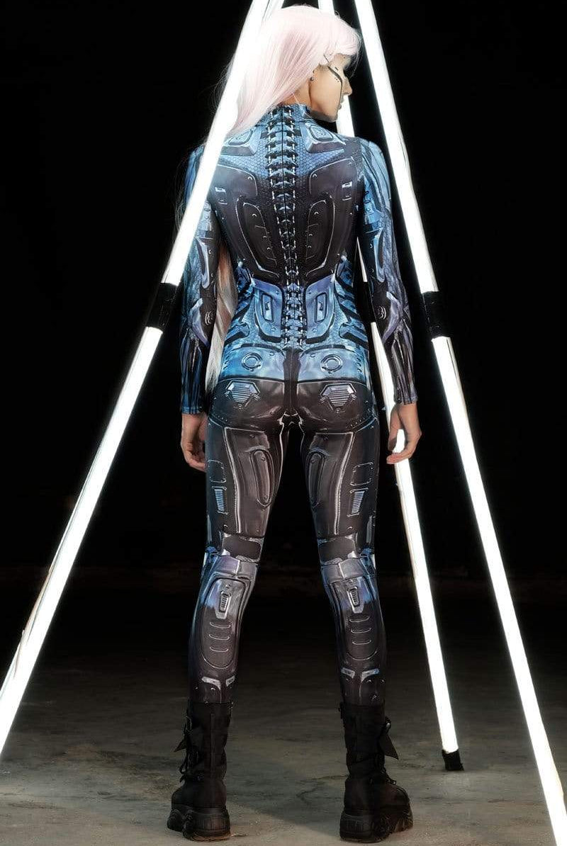 Adult Robot Cosplay Bodysuit Costume For Halloween Devil Walking adult-robot-cosplay-bodysuit-costume-for-halloween-devil-walking