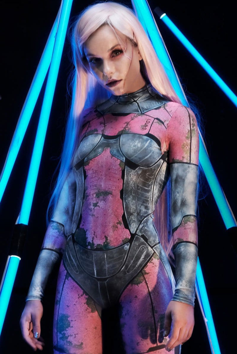 Pink Rusty Women Costume Close View