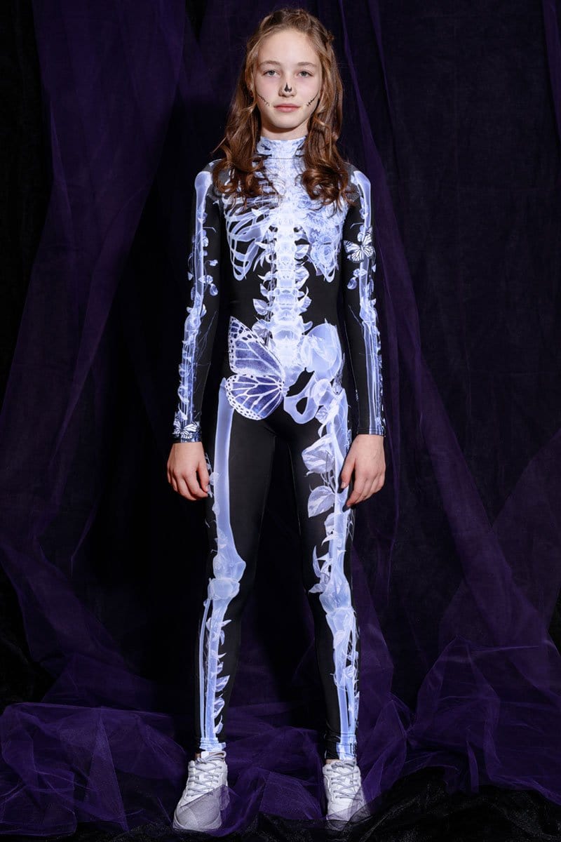 Skeleton Kids Costume Front View