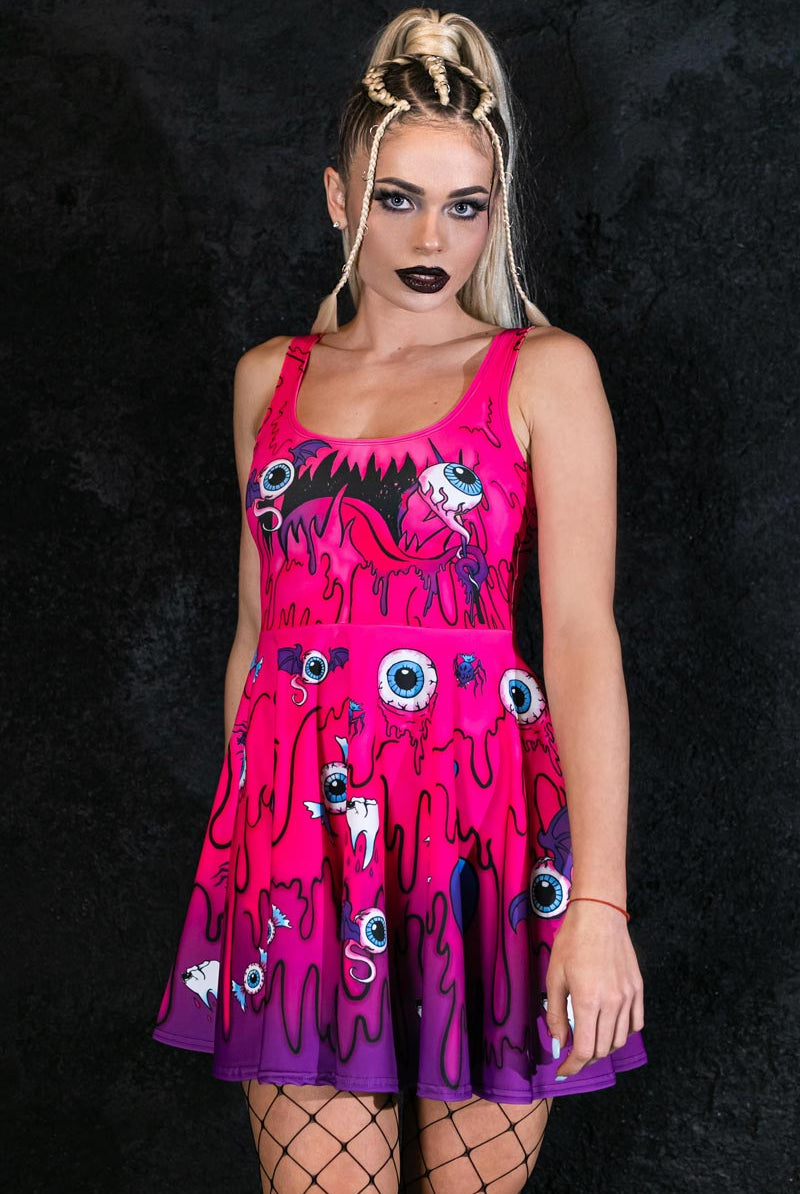 candies skater dress Candies Womens Skater Sweater Dress Black White Animal Print Sleeveless Medium