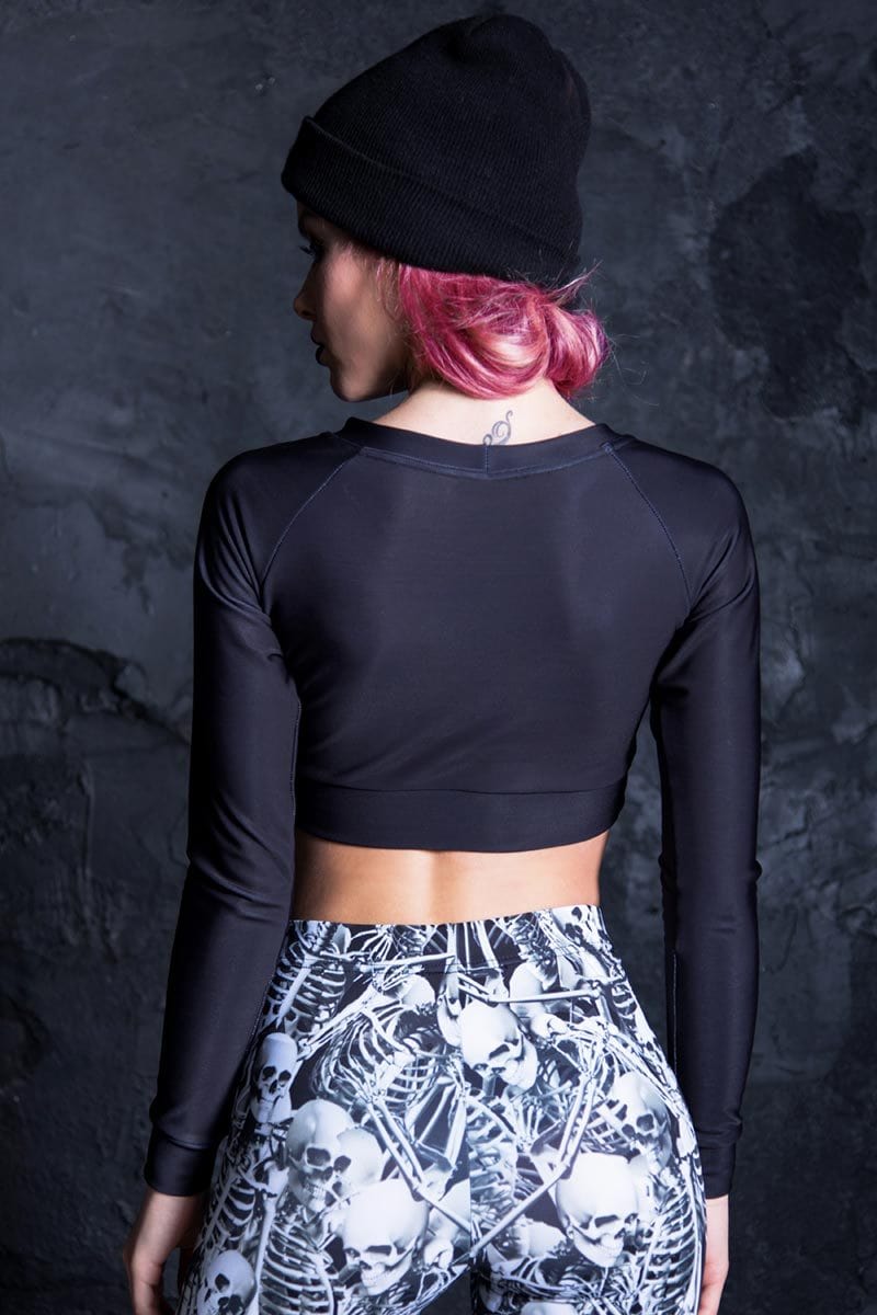 Crop Sweater Ruby Black