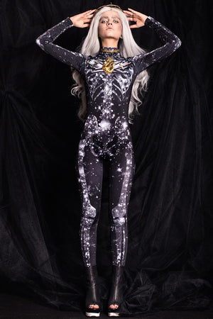 Crystal Skeleton Costume Front View