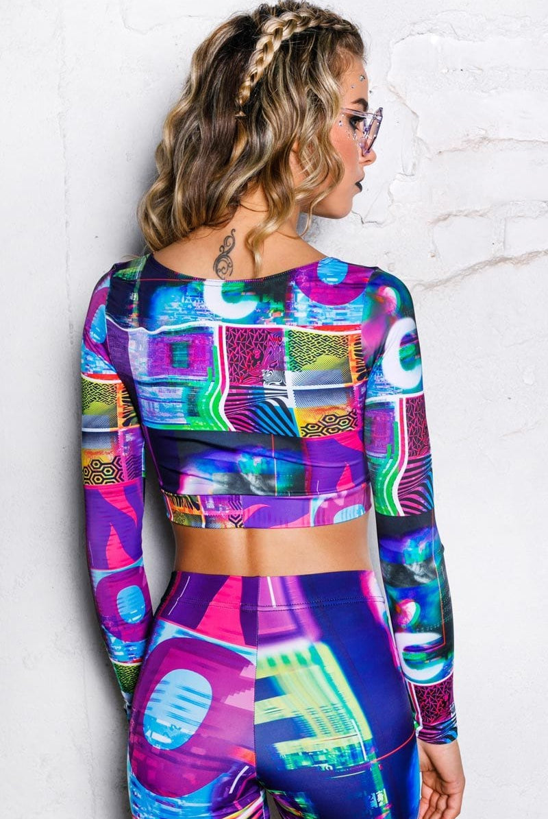 Digital Reality Long Sleeve Top Back View