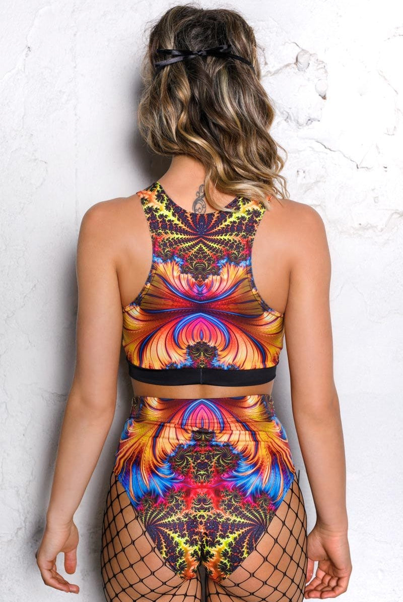 Flame Bra Top Back View