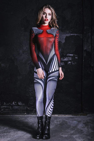 Futuristic Women Costume Front View