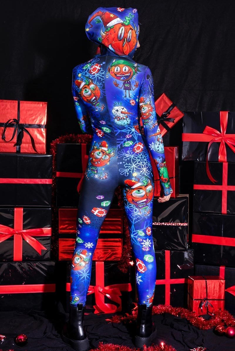 Grumpy Devil Slim-Fit Onesie Back View