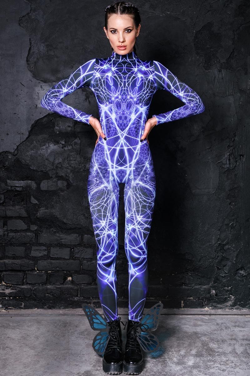 Blue Lightening Costume - Rave Outfits for Women | Devil Walking