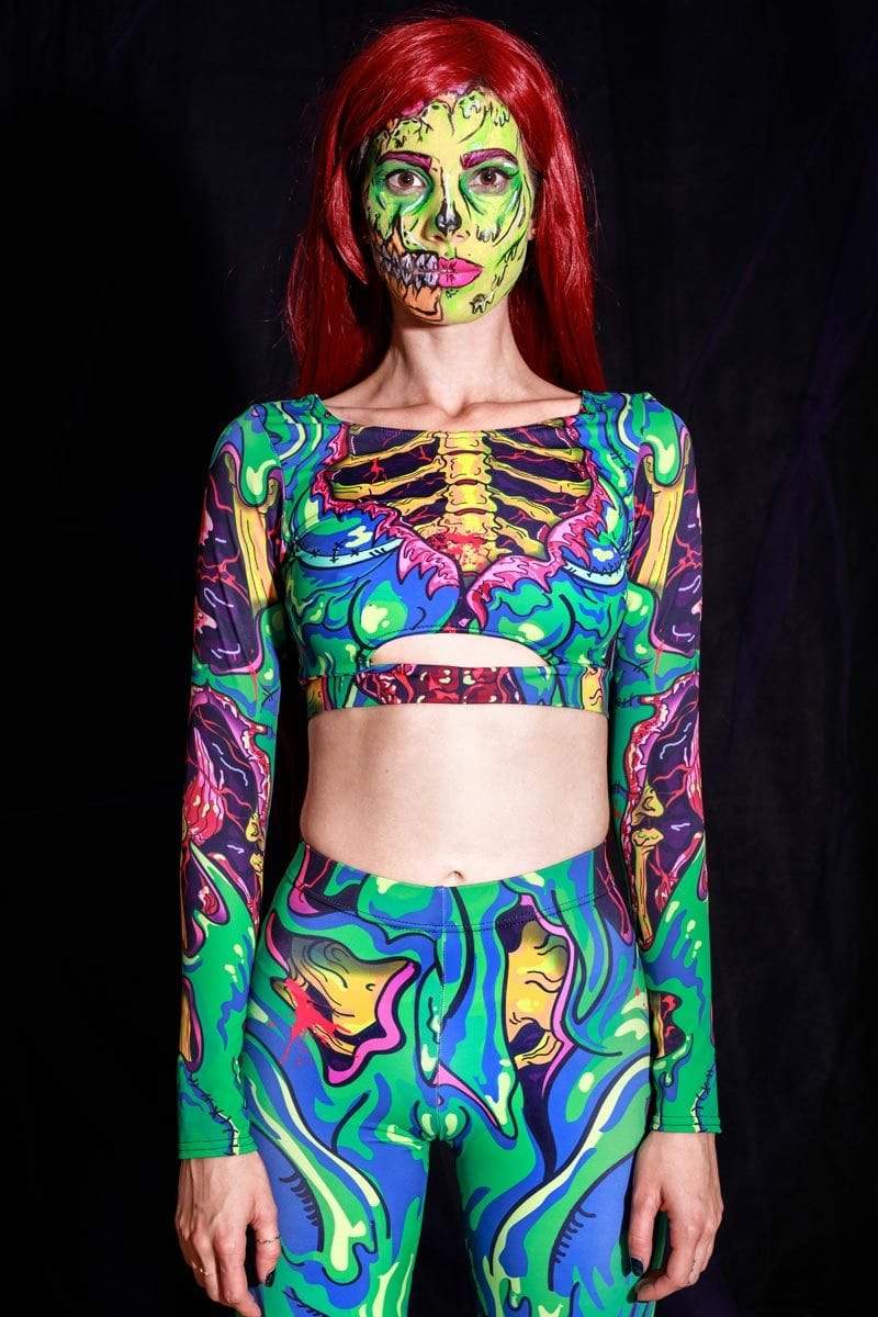 Zombie Women Long Sleeve Top Front View