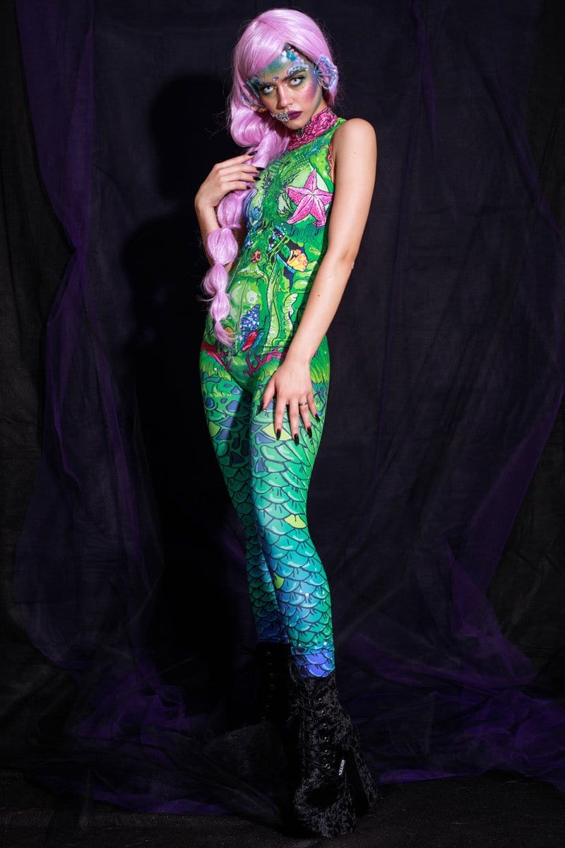 Mermaid Sleeveless Costume Full View