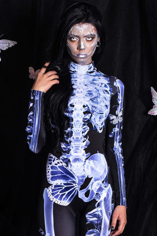 X-Ray Skeleton Costume Close View