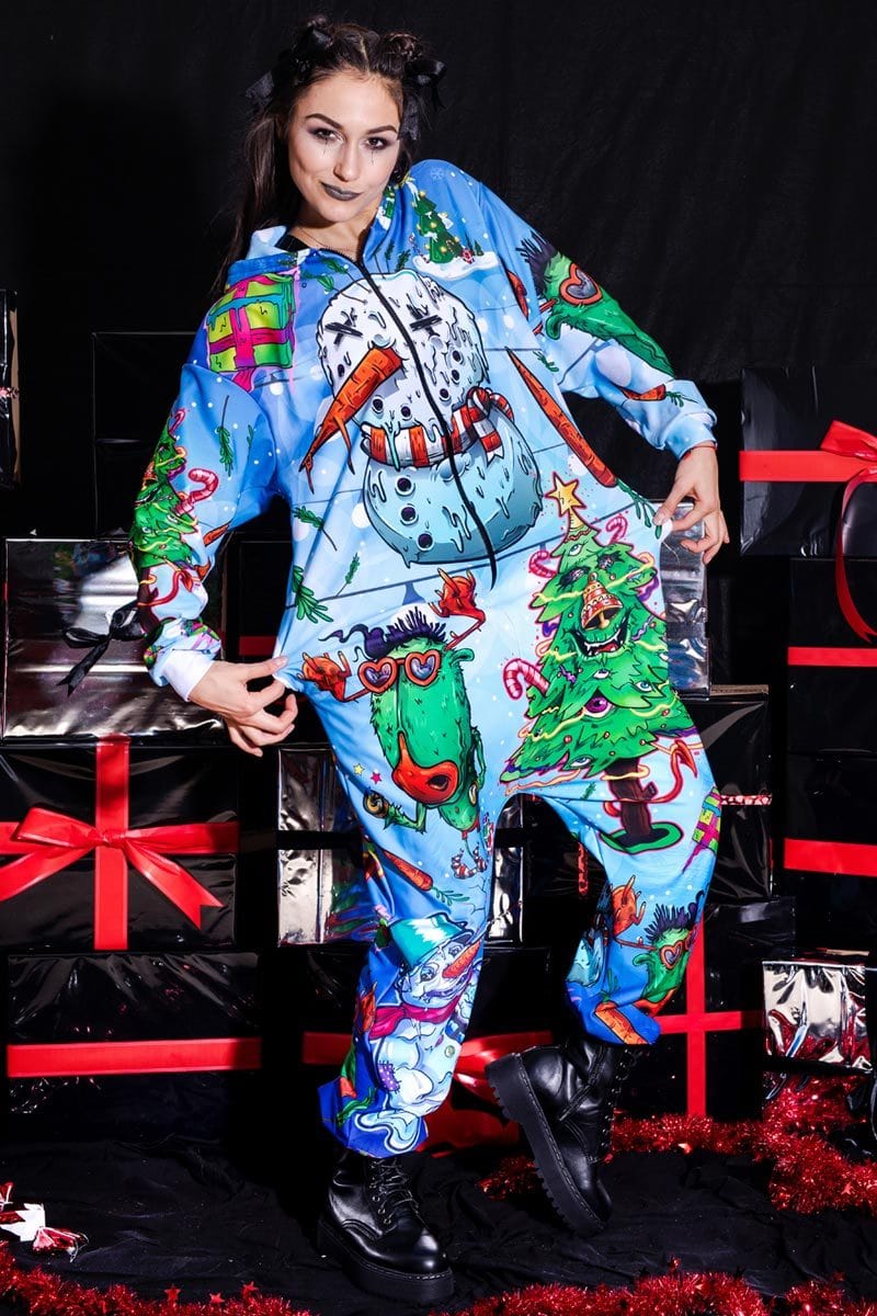 Snowman Onesie Front View