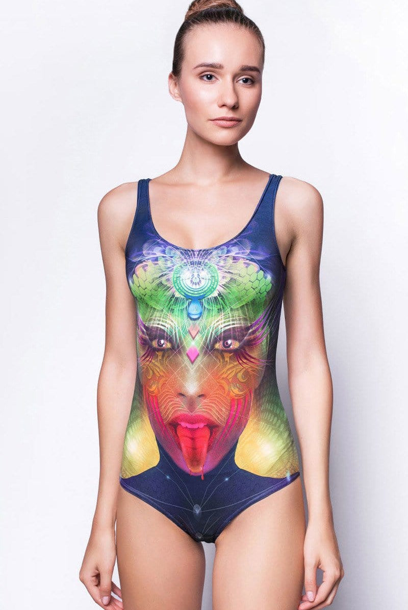 Love & Cursed One Piece Swimsuit Close View