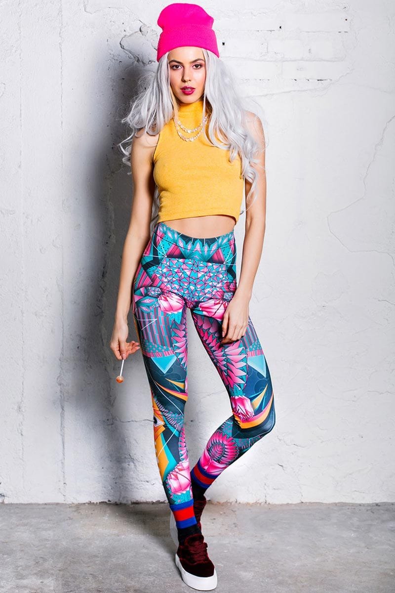 Trippy Leggings Front View