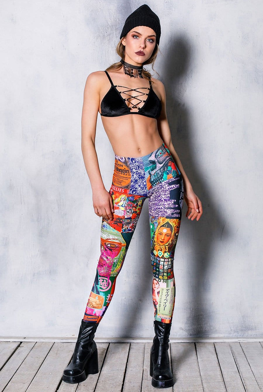 Pop Art Leggings Front View