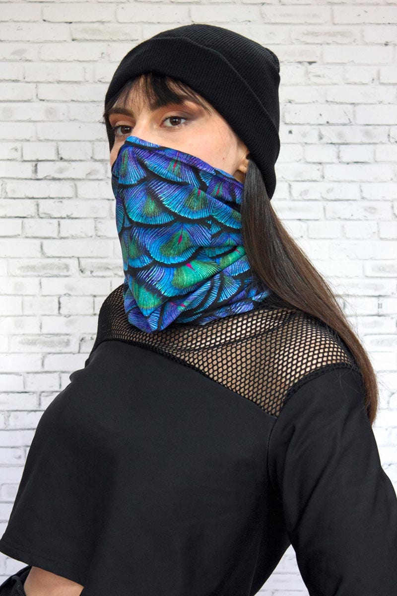 Feather Neck Gaiter Front View